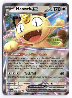 Meowth ex 062/088 Perfect Order Double Rare Pokemon - Image 1