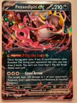 Fezandipiti ex 142/217 Double Rare ME: Ascended Heroes Pokemon TCG NM - Image 1