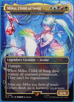 Miku, Child of Song | Child of Alara (Secret Lair Promo) MINT MTG CARD (502514) - Image 1