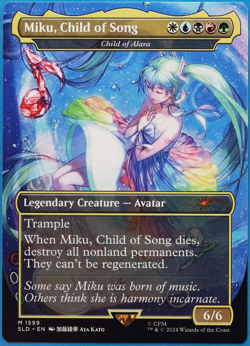 Miku, Child of Song | Child of Alara (Secret Lair Promo) MINT MTG CARD (502513) - Image 1