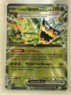 Teal Mask Ogerpon ex - 012/131 012/131 Holo SV: Prismatic Evolutions Pokemon NM - Image 1