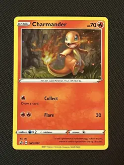 Pokemon TCG SWSH092 Charmander Sword & ShieldBlack Star Promo - NM - Image 3