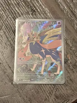 Pokemon TCG Zacian 100/094 Phantasmal Flames Illustration Rare Holo NM Condition - Image 1