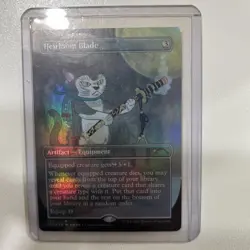 MTG✨HEIRLOOM BLADE Brdless/Ext Art FOIL✨SLD-Purrfection rare - Image 1
