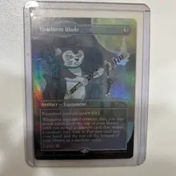 MTG✨HEIRLOOM BLADE Brdless/Ext Art FOIL✨SLD-Purrfection rare - Image 3