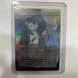 MTG✨HEIRLOOM BLADE Brdless/Ext Art FOIL✨SLD-Purrfection rare - Image 4