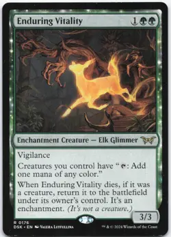 Enduring Vitality Normal R Duskmourn: House of Horror 176 NM - Image 1