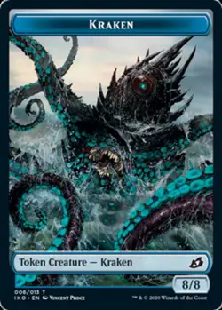 Hero Deal, English - 1 x MTG Kraken Token Ikoria: Lair of Behemoths - Image 1