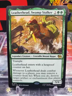 Leatherhead Swamp Stalker 0117 Rare Non Foil Crocodile Mutant Rogue MTG TMNT - Image 1