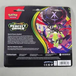 Pokemon TCG Mega Evolution Perfect Order Chikorita 3-Pack Blister Booster Sealed - Image 2