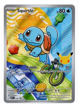 Squirtle 039 First Partner Illustration Collection Pokemon 30th Anniversary NM - Image 1