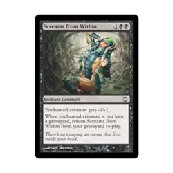 WOTC MtG Darksteel Screams from Within (U) NM - Image 1