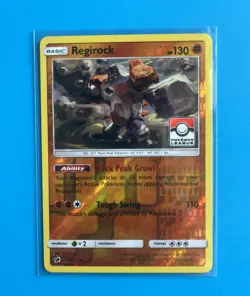 Regirock 53/111 Pokemon League Promo Sm-Crimson Invasion Reverse Holo NM TCG - Image 1