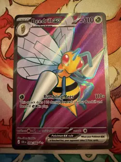 Beedrill ex 98/86 Full Art Double Ultra Rare Pokemon Chaos Rising ME04 English - Image 1