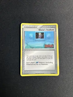 Pokemon TCG Glacia's Stadium Reverse Holo 76/108 EX Power Keepers Stamped NM - Image 2