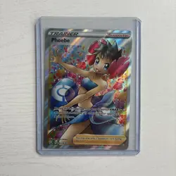 Pokemon Phoebe Trainer Full Art Holo Ultra Rare 161/163 Battle Styles - Image 1