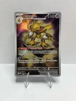 Pokemon Alakazam Mega Evolution Black Star Promo Holo #009 MEP ETB 2025 NM - Image 1