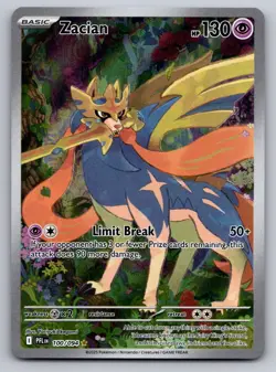 Zacian 100/094 Illustration Rare Phantasmal Flames Near Mint - Image 1