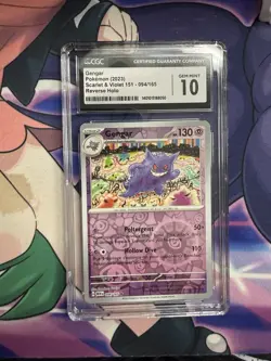 2023 POKEMON MEW EN-151 #094 GENGAR REVERSE HOLO CGC 10 - Image 3