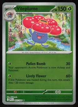 Vileplume 003/094 Rare Phantasmal Flames Pokemon Reverse Holo Near Mint - Image 1