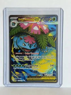 Pokemon TCG Mega Venusaur EX 155/132 Me01: Mega Evolution Ultra Rare Holo - Image 1