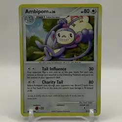 Pokemon TCG Ambipom 3/123 Holo Rare Card Mysterious Treasures COSMOS - Image 1