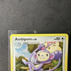 Pokemon TCG Ambipom 3/123 Holo Rare Card Mysterious Treasures COSMOS - Image 3