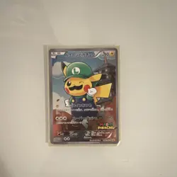 *RARE Authentic Pokemon Luigi Pikachu 296/XY-P XY-P Promo card - Image 1