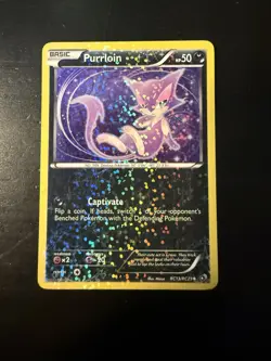 Pokemon TCG Purrloin Holo Legendary Treasures Radiant Collection LTR RC13/RC25 - Image 1