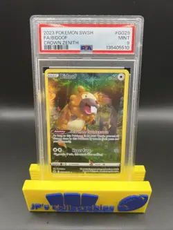 2023 POKEMON SWSH CROWN ZENITH #GG29 FULL ART/BIDOOF GALARIAN GALLERY PSA 9 - Image 1
