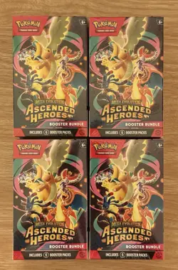 Pokemon TCG Ascended Heroes Booster Bundle Brand New & Sealed Lot of 4 - Image 1