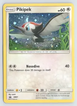 Pikipek - SM07 Pokemon Sun & Moon Promo Holo Promo Near Mint - Image 1