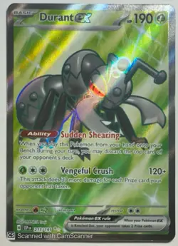 Pokemon Surging Sparks Durant EX Ultra Rare Full Art 215/191 - Image 1