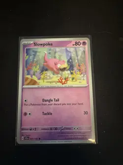 Slowpoke Pokemon TCG Card 057/142 Sv07 Stellar Crown Common Regular Basic 80 HP - Image 1