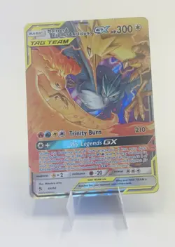 Moltres Zapdos Articuno GX 44/68 Hidden Fates Holo Rare NM Pokemon TCG Tag Team - Image 1