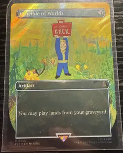 MTG Crucible of Worlds, Universes beyond Fallout, Borderless Surge Foil - Image 1