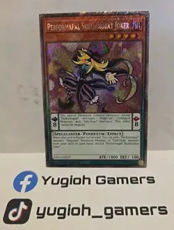 YUGIOH PERFORMAPAL SKULLCROBAT JOKER PLATINUM SECRET LIGHT PLAYED RA04 1ST EDITI - Image 1