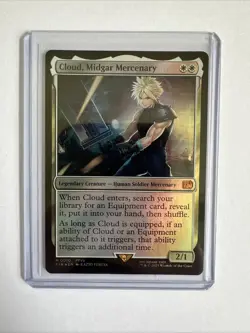 Cloud, Midgar Mercenary Foil M0010 Final Fantasy MTG Magic the Gathering NM/M - Image 1