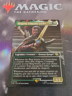 Mtg. Aragorn, Company Leader. Borderless. Lord of the Rings. Pack Fresh - Image 1