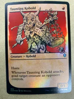 MTG 1x FOIL SHOWCASE Taunting Kobold 404 Baldur's Gate Magic Gathering x1 NM - Image 1