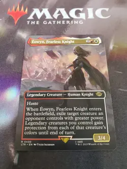 Mtg. Eowyn, Fearless Knight. Borderless. The Lord of the Rings. Pack Fresh - Image 1