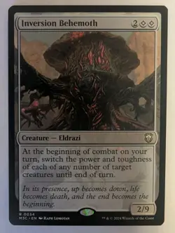 Inversion Behemoth Commander: Modern Horizons 3 - MTG RARE - Image 1