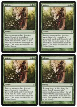 Splinter x4 4x 2005 Betrayers of Kamigawa PLAYSET Green Sorcery MTG LP AZ2 - Image 1
