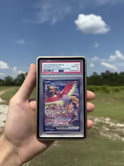 2025 POKEMON DESTINED RIVALS SPECIAL ILLUSTRATION RARE ETHAN'S HO-OH EX PSA 10 - Image 1