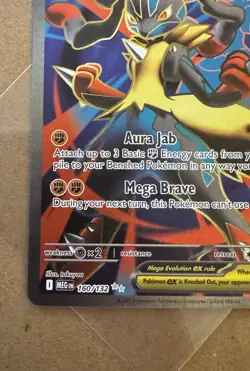 ENGLISH Mega Lucario ex 160/132 Ultra Rare Full Art Pokemon Mega Evolution NM - Image 5