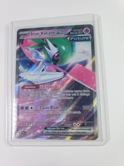Pokemon Iron Valiant ex 089/182 SV04: Paradox Rift Holo - Image 3