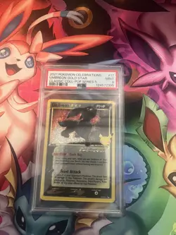 PSA 9 Umbreon Gold Star #17 2021 Pokemon Celebrations Classic Coll. NEW CERT! - Image 1