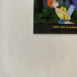 Topps Blue Pokemon TV Animation Series 2 EP3 Ash Catches a Pokemon Holo NM/LP - Image 5