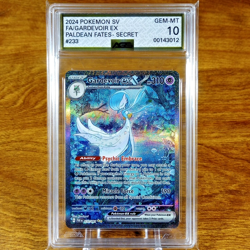 Pokemon Paldean Fates Gardevoir EX 233/091 AGS Gem-MT 10 Holo Secret Rare 2024 - Image 1