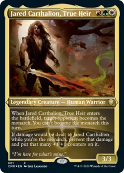 x1 Jared Carthalion, True Heir - Foil Etched R MTG Commander Legends M/NM, Engli - Image 1